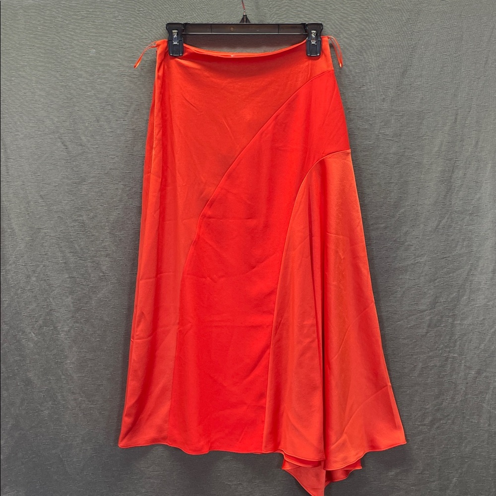 Ted Baker Bolsena asymmetric side drape satin‎ Bold Red Garment - Picture 3 of 8
